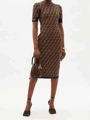 Fendi monogram bodycon dress